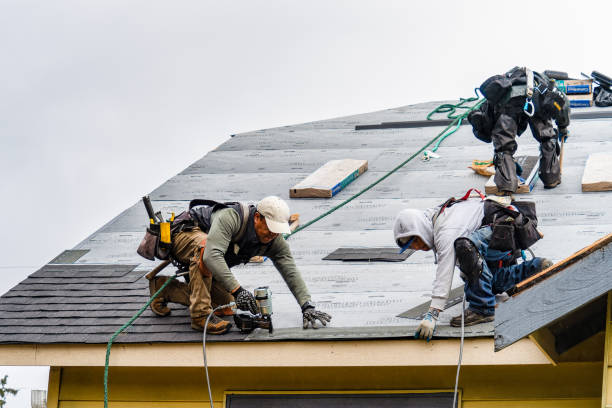 Professional Gutter Installation technician working in Solomons, MD